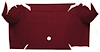 A4081A15 Nylon Loop Trunk Floor Carpet 1967-68 Mustang Convertible; Maroon - image 1