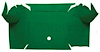 A4081A39 Nylon Loop Trunk Floor Carpet 1967-68 Mustang Convertible; Green - image 1
