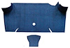A4085A12 Nylon Loop Trunk Floor Carpet 1967-68 Mustang Fastback; Dark Blue - image 1