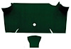 A4085A13 Nylon Loop Trunk Floor Carpet 1967-68 Mustang Fastback; Dark Green - image 1