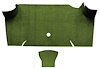 A4085A19 Nylon Loop Trunk Floor Carpet 1967-68 Mustang Fastback; Moss Green - image 1