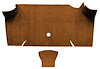 A4085A24 Nylon Loop Trunk Floor Carpet 1967-68 Mustang Fastback; Saddle - image 1