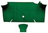 A4085A39 Nylon Loop Trunk Floor Carpet 1967-68 Mustang Fastback; Green - image 1