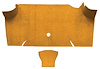 A4085A69 Nylon Loop Trunk Floor Carpet 1967-68 Mustang Fastback; Medium Saddle - image 1