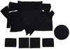 A4087A01 Nylon Loop Trunk Carpet Set With Boards 1969-70 Mustang Fastback; Black - image 2