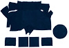 A4087A12 Nylon Loop Trunk Carpet Set With Boards 1969-70 Mustang Fastback; Dark Blue - image 1