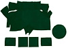 A4087A39 Nylon Loop Trunk Carpet Set With Boards 1969-70 Mustang Fastback; Green - image 1