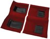 A4101A02 Passenger Area Nylon Loop Floor Carpet 1969 Mustang Mach 1; Red With Black Inserts - image 2