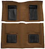 A4101B29 Nylon Loop Floor Carpet With Mass Backing 1969 Mustang Mach 1; Ginger Carpet/Black Inserts - image 1