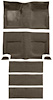 A4102B07 Loop Floor and Fold Down Seat Carpet Set With Mass Backing 1965-68 Mustang Fastback; Parchment - image 1