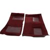 A4105A15 Passenger Area Nylon Loop Carpet Set 1969 Mustang Mach 1; Maroon Carpet With Maroon Inserts - image 2