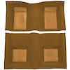 A4105A69 Passenger Area Nylon Loop Carpet Set 1969 Mustang Mach 1; Medium Saddle With Medium Saddle Inserts - image 1