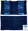 A4105B12 Nylon Loop Floor Carpet With Mass Backing 1969 Mustang Mach 1; Dark Blue/Dark Blue Inserts - image 1