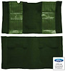 A4105B39 Nylon Loop Floor Carpet With Mass Backing 1969 Mustang Mach 1; Green/Green Inserts - image 1