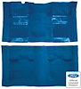 A4105B41 Nylon Loop Floor Carpet With Mass Backing 1969 Mustang Mach 1; Medium Blue/Medium Blue Inserts - image 1