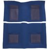 A4105B41 Nylon Loop Floor Carpet With Mass Backing 1969 Mustang Mach 1; Medium Blue/Medium Blue Inserts - image 2