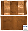 A4105B69 Nylon Loop Floor Carpet With Mass Backing 1969 Mustang Mach 1-Medium Saddle/Medium Saddle Inserts - image 1