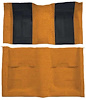 A4107B69 Nylon Loop Floor Carpet With Mass Backing 1970 Mustang Mach 1; Medium Saddle/Black Inserts - image 1