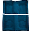 A4113B12 Nylon Loop Floor Carpet With Mass Backing 1970 Mustang Mach 1; Dark Blue With Dark Blue Inserts - image 1