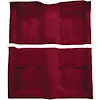 A4113B15 Nylon Loop Floor Carpet With Mass Backing 1970 Mustang Mach 1; Maroon With Maroon Inserts - image 1