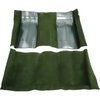 A4113B39 Nylon Loop Floor Carpet With Mass Backing 1970 Mustang Mach 1; Green Carpet/Green Inserts - image 3