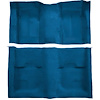 A4113B41 Nylon Loop Floor Carpet With Mass Backing 1970 Mustang Mach 1; Medium Blue/Medium Blue Inserts - image 1
