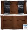 A4115B29 Nylon Loop Floor Carpet With Mass Backing 1971-73 Mustang Mach 1; Ginger/Black Pony Inserts - image 1