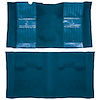 A4119B41 Nylon Loop Floor Carpet With Mass Backing 1971-73 Mustang Mach 1; Medium Blue/Medium Blue Pony Inserts - image 1