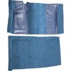 A4119B41 Nylon Loop Floor Carpet With Mass Backing 1971-73 Mustang Mach 1; Medium Blue/Medium Blue Pony Inserts - image 3