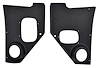 A5100103 1955-59 Chevrolet/GMC Truck; Interior Kick Panels; With Speaker Holes; Black - image 1