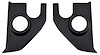 A5100105 Interior Kick Panels for 1967-1972 Chevrolet, GMC Truck, Suburban [With 6 in. Speaker Holes, Black, Pair]