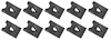 A5571K U-Type Clip Nut, Fits #8 Screw, Black Phosphate Coated - image 1