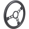 A8100302 1969-76 Firebird, GTO, Lemans, Tempest; Formula Steering Wheel; 3-7/8 in. Black Molded Grips; Black Anodized Spokes