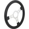 A8100303 1969-76 Firebird Formula, 1970-72 GTO, Lemans, Tempest; Steering Wheel; 3-7/8 in. Black Molded Grips; Silver Anodized S - image 2