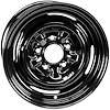 A8500504 Dog Dish Style Factory Steel Wheel for 1955-1990 Buick, Chevrolet, Oldsmobile, Pontiac Models