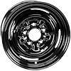 A8500505 1955-87 GM Factory Steel Wheel; Dog Dish Style; 14 in. x 7 in.; Stamped; 4 3/4 in. Backspacing