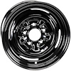 A8500506 1955-87 GM Factory Steel Wheel; Dog Dish Style; 15 in. x 7 in.; Stamped; 4-3/4 in. Backspacing - image 1