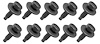 A876257K Bolt, 1/4-20 x 1-3/16" Dog Point Tip w/ Free Spinning Washer, Black Phosphate, 10 Piece Set - image 1
