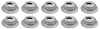 A8855K Thread Cutting Pal Nut, 5/32" Stud Size, Hex Washer Head, Zinc Plated, 10 Piece Set - image 1