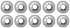 A8863K Round Push On Flat Nut, Fits 1/8" Stud Size, Zinc Plated, 10 Piece Set - image 1