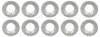 A8865K Round Push On Flat Nut, Fits 3/16" Stud Size, Zinc Plated, 10 Piece Set - image 1