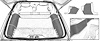 1982-92 Camaro / Firebird - Cargo Area Side Carpet Set - Medium Gray - image 1