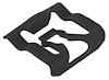 A9353 1967-on Ford, Rear Window Reveal Moulding Clip, Each - image 1