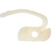 A9477 Nylon Tail Molding Clip; 1/2 in. Long, White Nylon; Requires #8 Tapping Screw - image 2