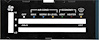 A9600115 1980-81 Camaro; Heater Control Lens; with Air Conditioning; with Black Backing Paper - image 1