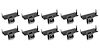 A977664K Window Felt Retainer Clips [Style 2, Slotted Push In Type, Black Phosphate Coated] - image 1