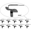 A9965K Wire Tail Molding Clip, Push In, 1-1/4" Long, Black Phosphate Coated, 10 Piece Set - image 2