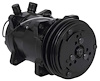 AC4510B Sanden 508 Style A/C Compressor w/ 2-Groove V-Belt Clutch Pulley, Black Finish, SD508/SD5H14 - image 1