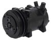 AC4510B Sanden 508 Style A/C Compressor w/ 2-Groove V-Belt Clutch Pulley, Black Finish, SD508/SD5H14 - image 3