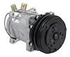 AC4510N Sanden 508 Style A/C Compressor, w/ 2-Groove V-Belt Clutch Pulley, Natural Finish, SD508/SD5H14 - image 1